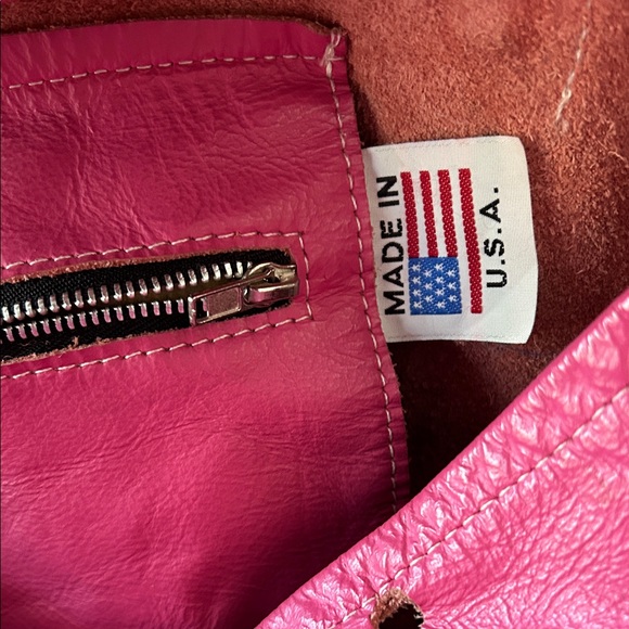 Pink Leather Backpack - Picture 3 of 6